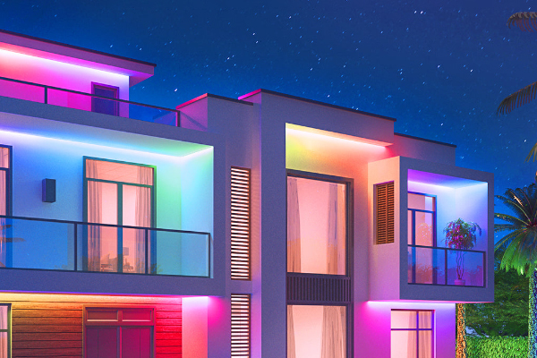 别墅庭院LED灯条独特的设计