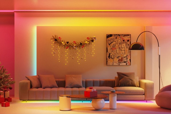 温馨独特的LED灯条照明设计